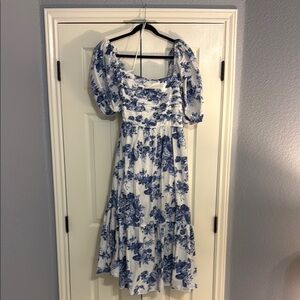 Abercrombie & Fitch Emerson Blue Floral Maxi Dress